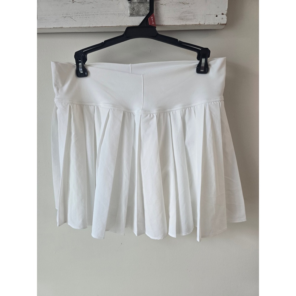 Aerie Tennis Skirt Womens White Pleated Activewear Size Large - Picture 2 of 7